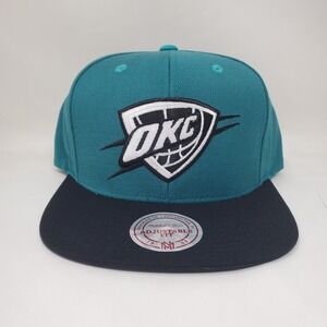 Mitchell & Ness NBA OKC Oklahoma Thunders Gem Green Snapback Hat